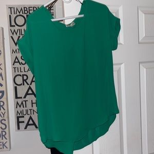 Beautiful green shirt sleeved shirt